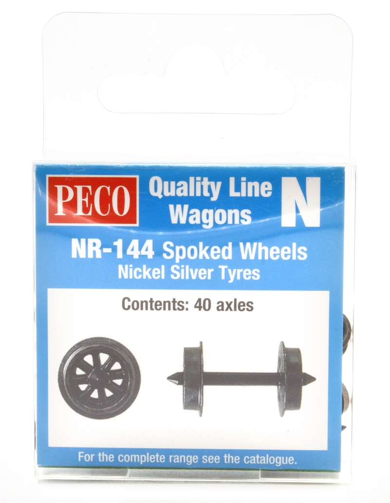 Peco Products NR-144 Spoked wheels (suitable for both OO9 - Hattons