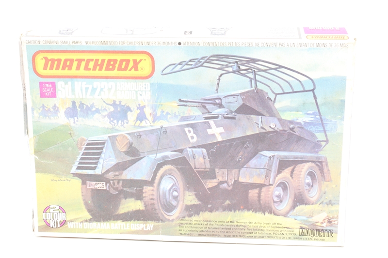 Matchbox PK 85 Sd Kfz 232 Armoured Radio Car