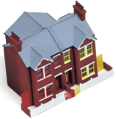Hornby R273 Victorian Semi-detached houses plastic kit - Hattons