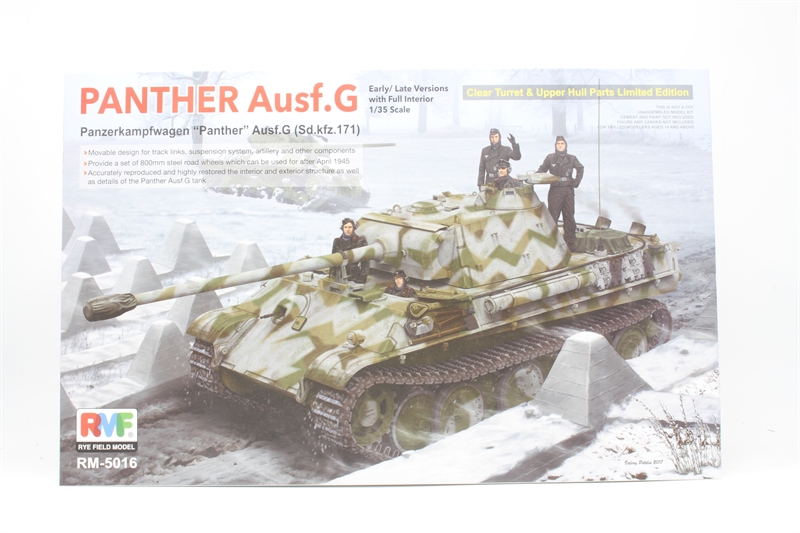 Rye Field Models RM-5016 Panther Ausf.G Early/Late w/Full - Hattons