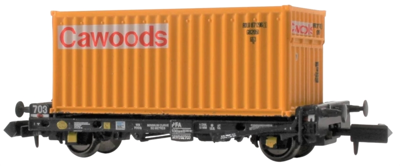 Revolution Trains N PFA container flat (2023)