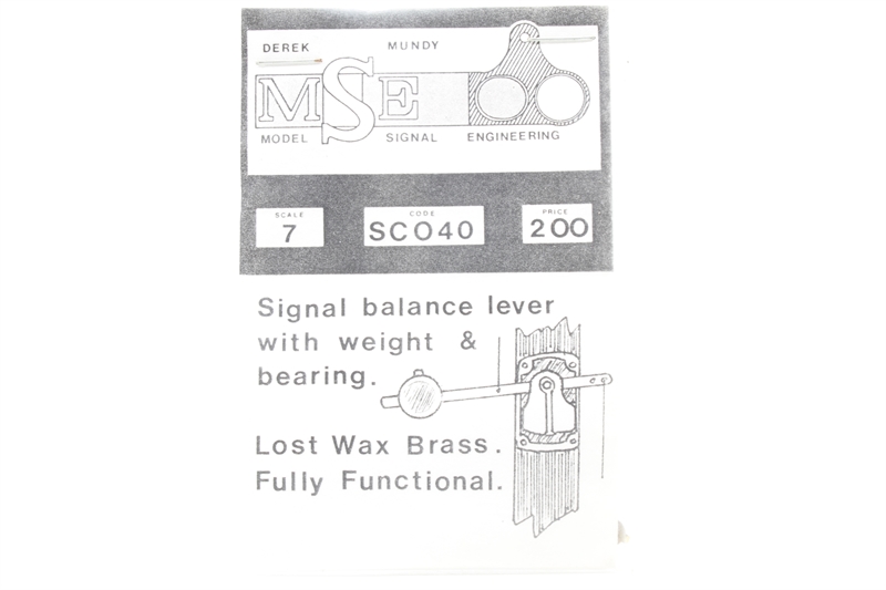 Model Signal Engineering SCO40 Signal balance lever with weight bearing