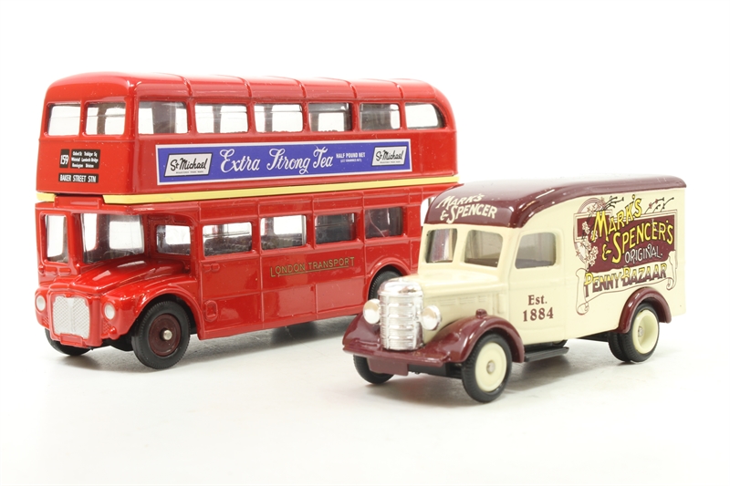 Corgi T09-2656 1954 Routemaster bus & 1950 Bedford 30cwt van for Marks