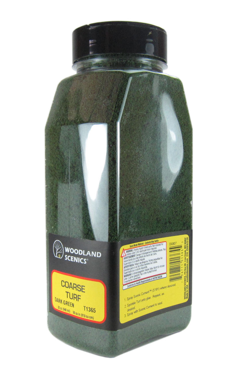 Woodland Scenics Coarse Turf Shaker - Erba E Terriccio Modellismo Colore Verde Chiaro (50 Cu. In / 820 Ml)