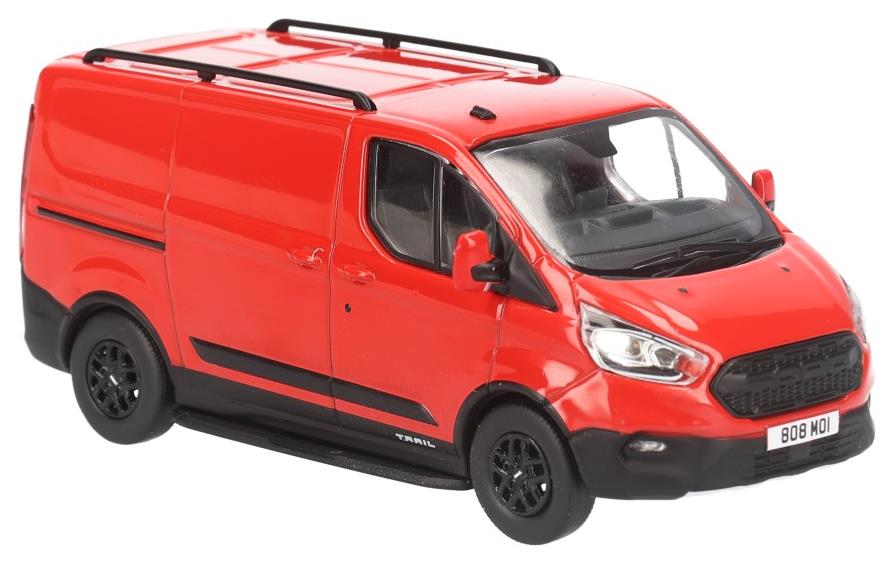 Corgi VA15102 Ford Transit Custom Trail in Race red with front 