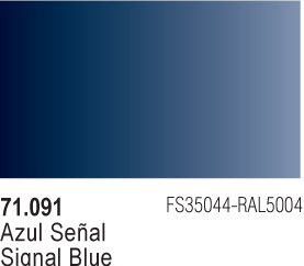 Vallejo Model Air Farbe 71091 Signal Blue – 17 Ml, Acryl Auf Wasserbasis Für Airbrush & Pinsel