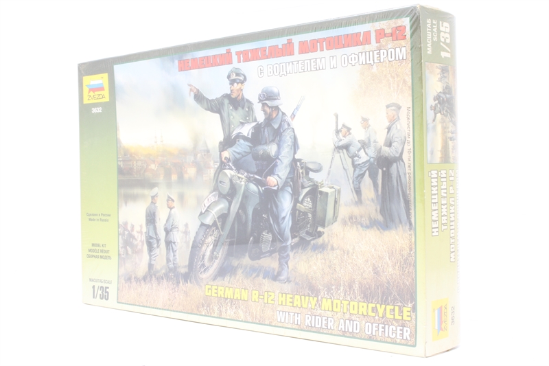 Zvezda Maquette Moto allemande R12 - Echelle 1:35 - Comparer avec Zvezda Maquette Moto allemande R12 - Echelle 1:35 - Comparer avec