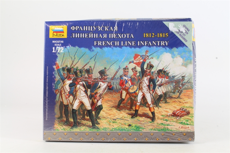 Figurines Zvezda 1/72 - Infanterie De Ligne Française 1812-1815 (Guerres Napoléoniennes)