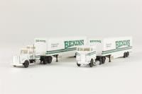 0004-003036 2 x Cab & Trailer 'Bekins'