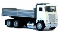 006298 White Road Commander Dump Truck (Cab colour May Vary)