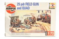 01305 25 pdr field gun & quad