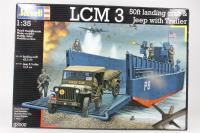 03000 LCM 3 50ft Landing Craft & Jeep with Trailer