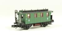 0303 4 wheel 3rd class coach in Kassel green