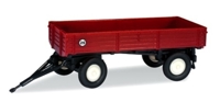 065955-002 Agricultural Trailer, Dark Red