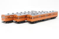 10-036 JR 103-3 Series Kokuden 2 EMU 3 Car Powered Set Orange