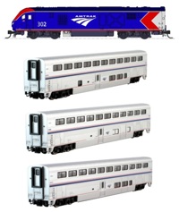 10-1788-1 Amtrak ALC-42 and Superliner Phase VI 4-Unit "Starter Series" Set with Lighting