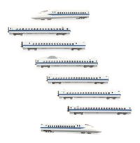 10-277 Series 700 Bullet Train of JR Central - white with blue stripes 4 Car Add-On Set