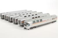 10-835 EF510 Series E26 EMU of JR East - silver with rainbow stripes 6 Car Add-On Set