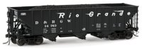 ARR- "Committee Design" Hopper with Coal Load, Denver and Rio Grande Western #14829