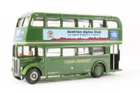 AEC RT (Closed) - LT Green  - 'Dulux' advert on one side only - Blank destinations - No front destination