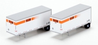 10197 28' Trailers with Dolly of the Yellow - pack of 2 10197 28' Trailers with Dolly of the Yellow - pack of 2