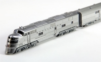 106-090-2 Chicago Burlington and Quincy EMD E5A and Silver Streak Zephyr 6-Unit Set - digital fitted