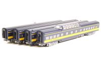 106-092 Smoothside passenger cars of the Alaska Railroad - blue and yellow 4-Pack