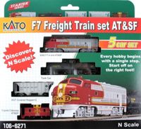 106-6271-S F7 Freight Train Set of the Santa Fe