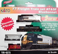 106-6273-S F7 Freight Train Set of the Santa Fe (Bluebonnet)