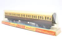 10604-7053 57' suburban composite in GWR chocolate & cream 7053