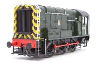 Class 08 D3120 in BR green with wasp stripes