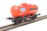 4-wheel B tank 201 in Mobil Charrington fuel oil red livery