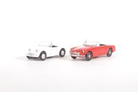 11502-11702 2-Vehicle set - MGB Roadster and Austin Healey Sprite