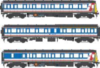 Class 117 3-car DMU in Network SouthEast blue