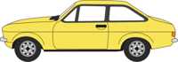 120ESC002 1:120 Ford Escort Mk2 Signal Yellow