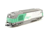 12189 Class BB 67000 467324 of the SNCF in FRET livery