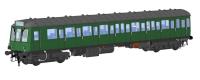 Class 149 DMU unpowered trailer car W56282 in BR green with speed whiskers