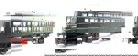 Class 150 DMU unpowered trailer car W56299 in BR green with speed whiskers
