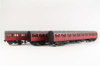 BR Mk1 Suburban 3-Coach Set (S41061,S43376 & S43377) in Crimson