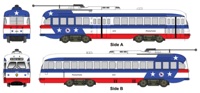 Kansas City-Style PCC Streetcar Bicentennial Scheme