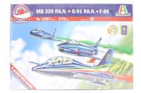 1297 PAN Anniversary MB-339 / G.91 / F-86 F Sabre set with PAN team marking transfers