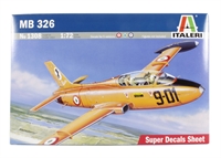 1308 Aermacchi MB 326 trainer with 'Super Decals sheet' of Italian, Australian and Brazilian AF marking transfers
