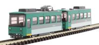 14-503-1 Freelance 'Pocket Line' 4 wheel tram and trailer in green and white