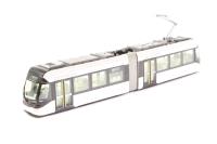 14-802-1 Centram Articulated Tram in White of the Toyama LRT (powered)