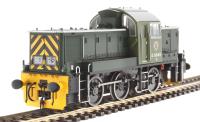 Class 14 D9545 in BR green with wasp stripes