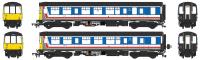 Class 104 2-car DMU set ‘L701’ in revised Network SouthEast livery - 53437 - 53479
