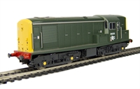 Class 15 diesel electric BTH/Clayton D8235 in BR green livery with full yellow ends.