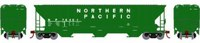15555 54' Pullman-Standard covered hopper in Northern Pacific Cascade Green #76401