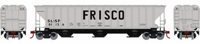 15558 54' Pullman-Standard covered hopper in Frisco (SLSF) Light Gray #81136