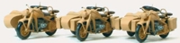 16563 Motorcycles Zundapp KS 750 w/Sidecar (3 Unpainted Kits)